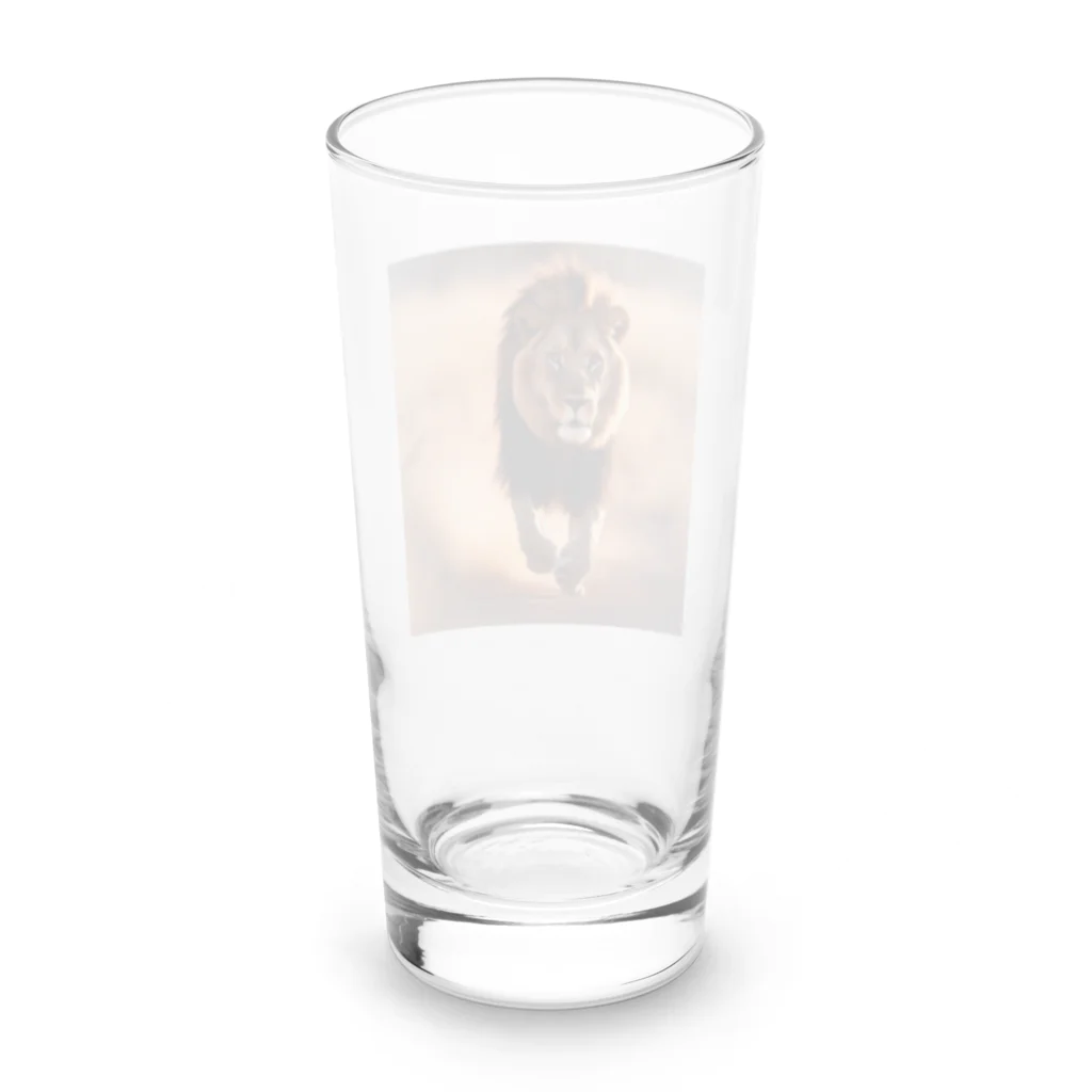 namuhatimanの走っているライオン Long Sized Water Glass :back