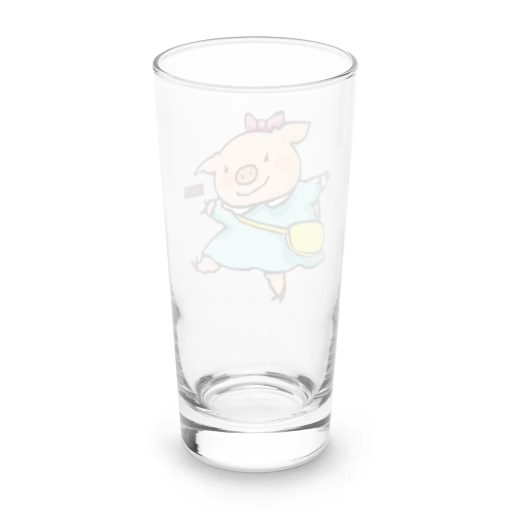 ピポン（がなはようこ/辻岡ピギー）のピポンイラスト-05 Long Sized Water Glass :back