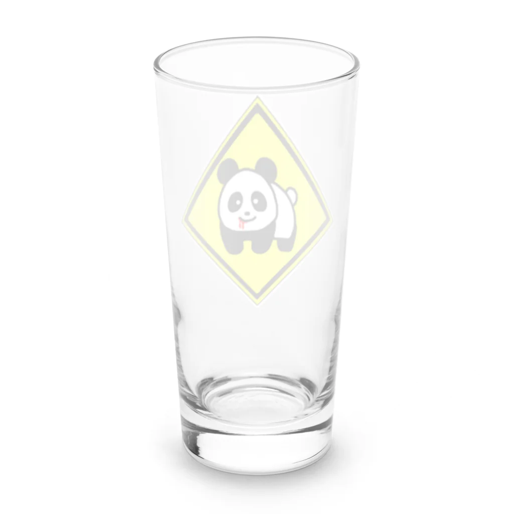 にゃんこ王子のにゃんこ王子 パンダ標識 Long Sized Water Glass :back