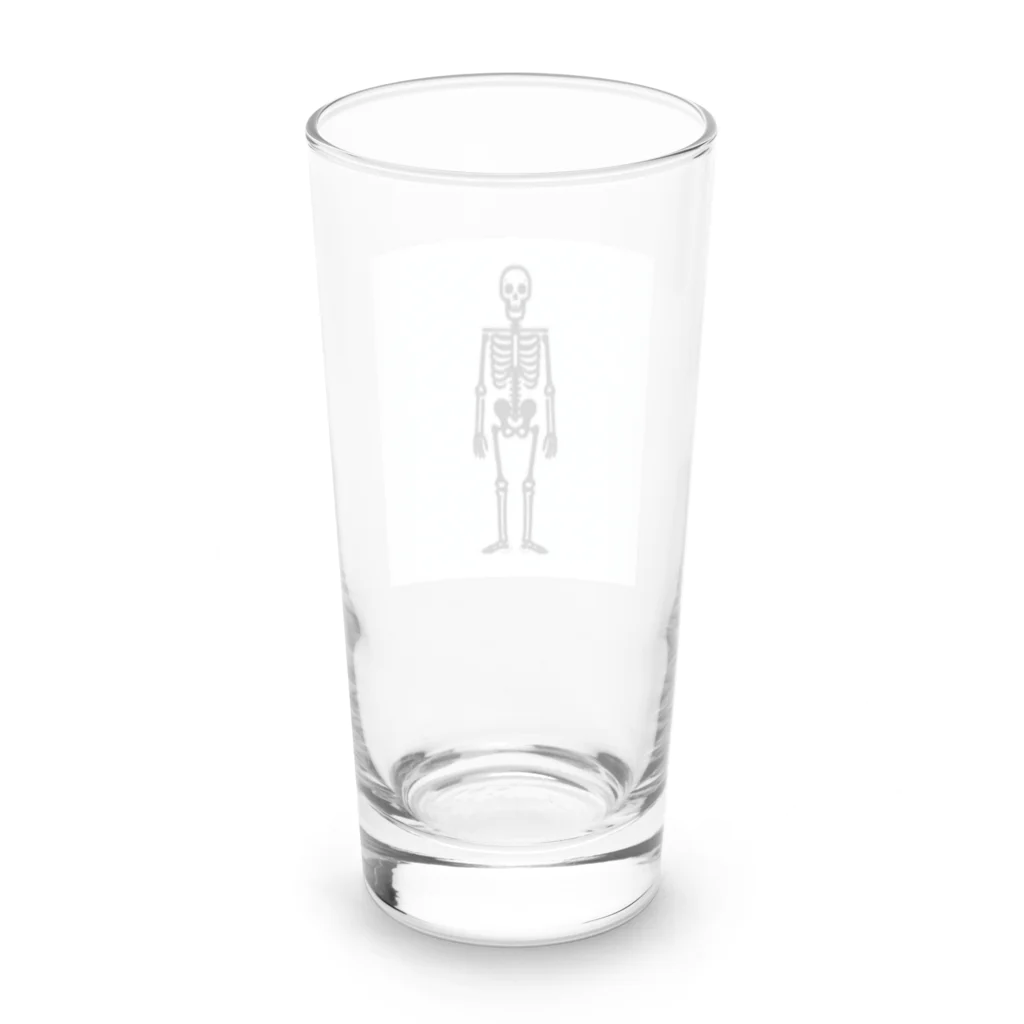 toto444のオシャレなガイコツ Long Sized Water Glass :back