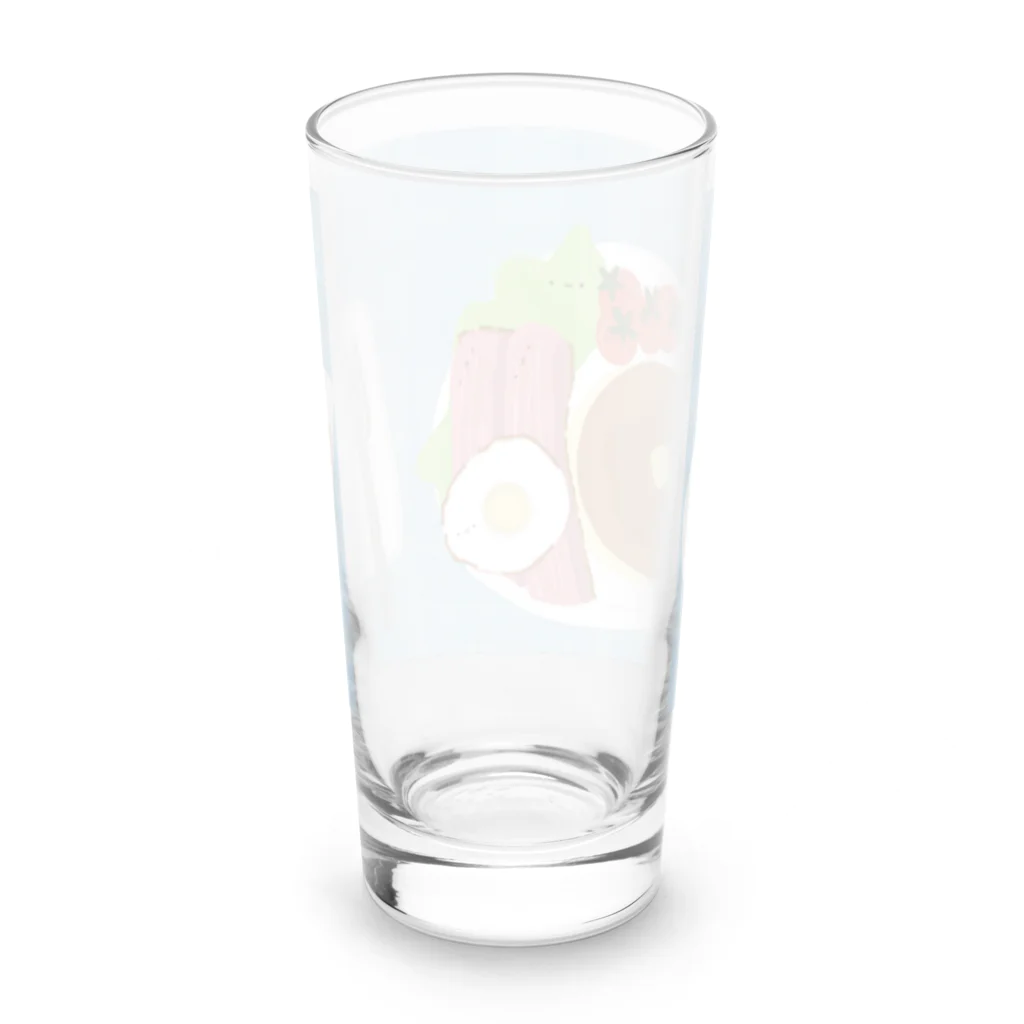 ささき牧場店の朝食ズ Long Sized Water Glass :back