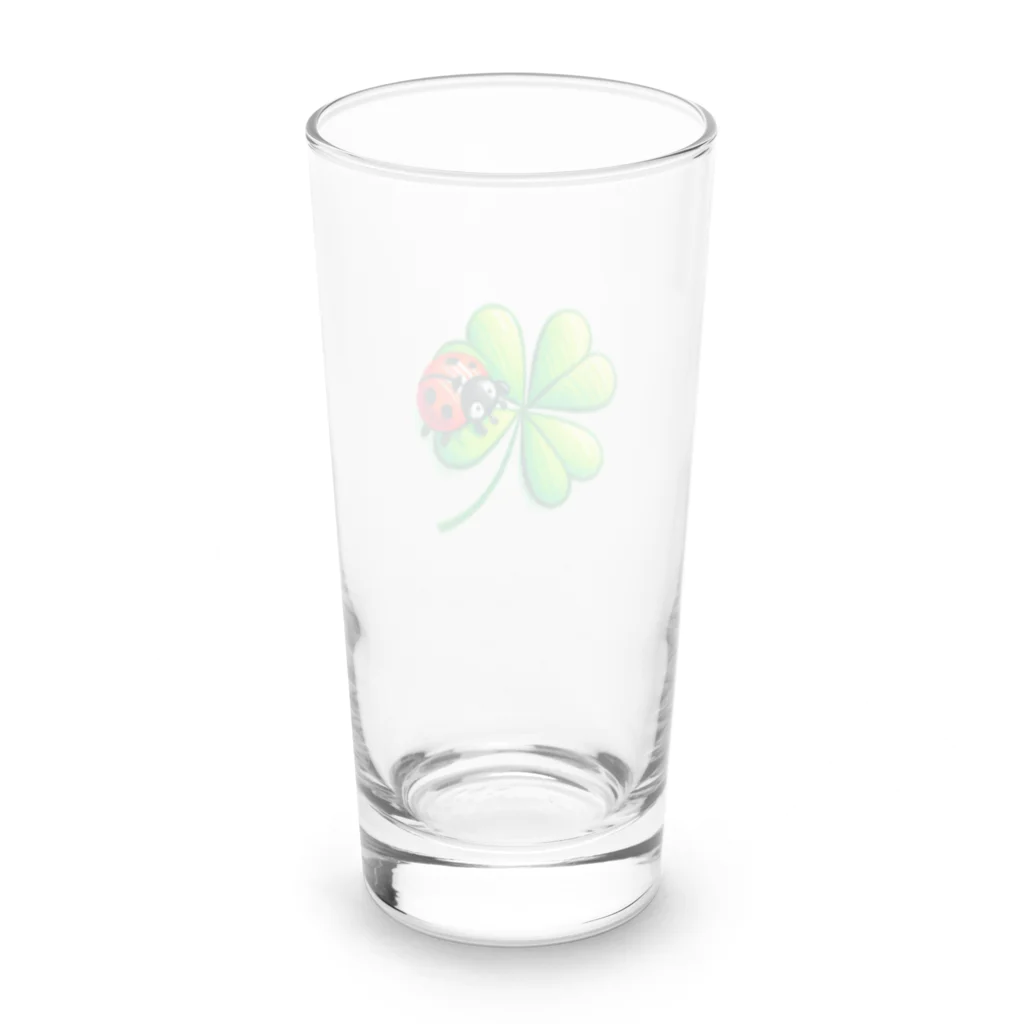 tsukino-utenaの幸せを運んで来たテントウムシくん Long Sized Water Glass :back