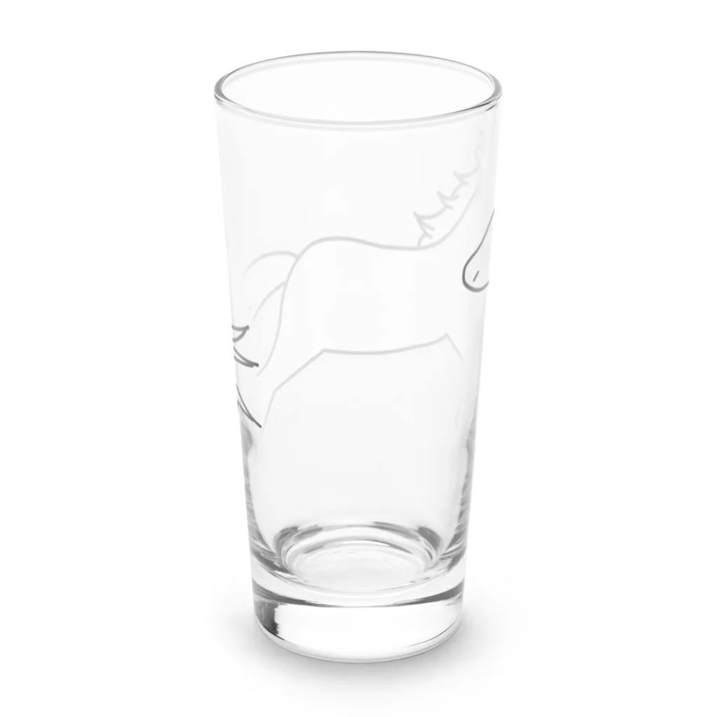 umanoshippoの駆ける Long Sized Water Glass :back