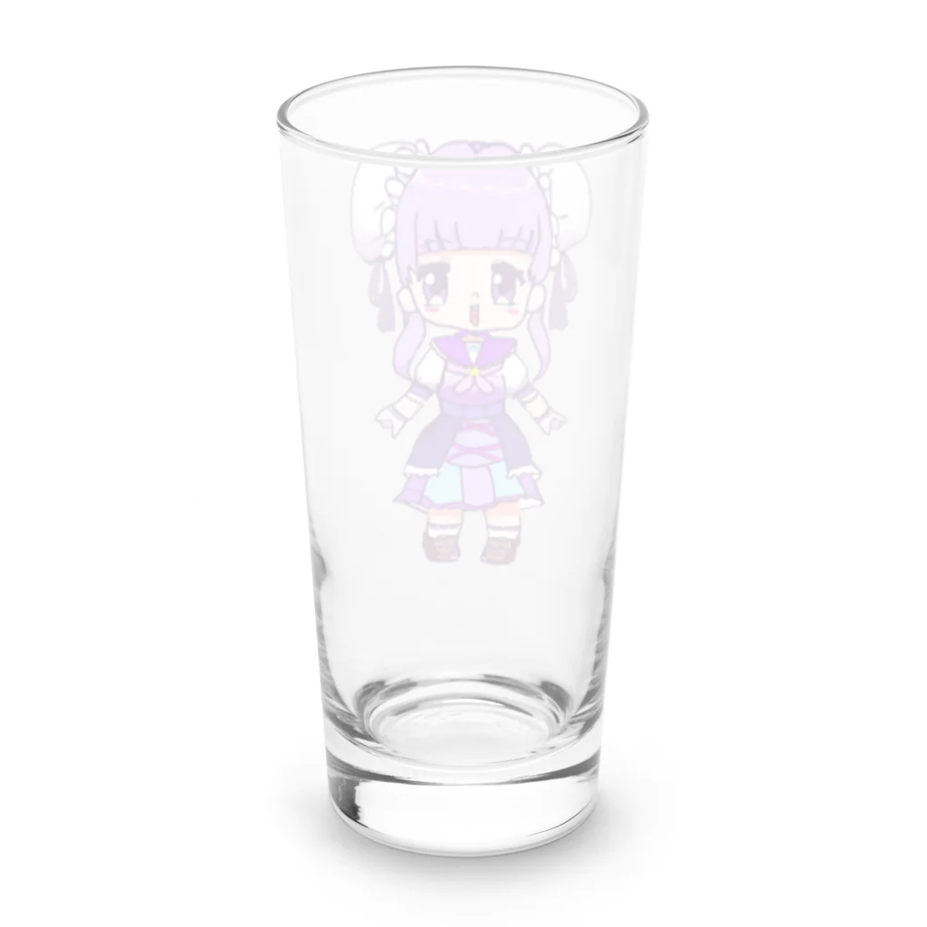 i'm kima【北原きませり 】パルプンテ系ママVtuberのきませりイラストデザイン　ミニキャラグッズ Long Sized Water Glass :back