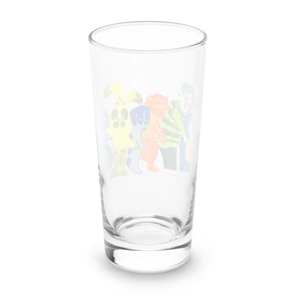 Hadakapants（はだかぱんつ）のファミリー Long Sized Water Glass :back