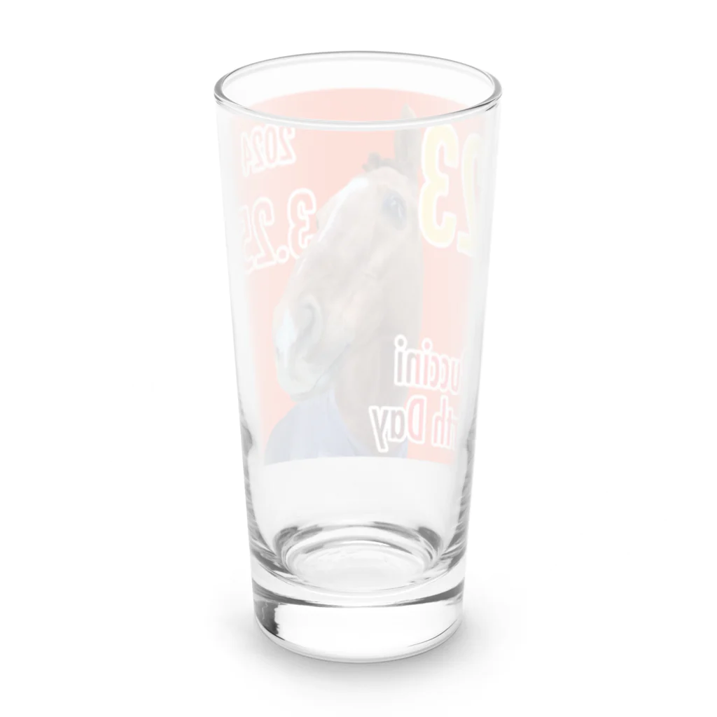 げんき牧場グッズ売り場のプッチお誕生日グッズ2024 Long Sized Water Glass :back