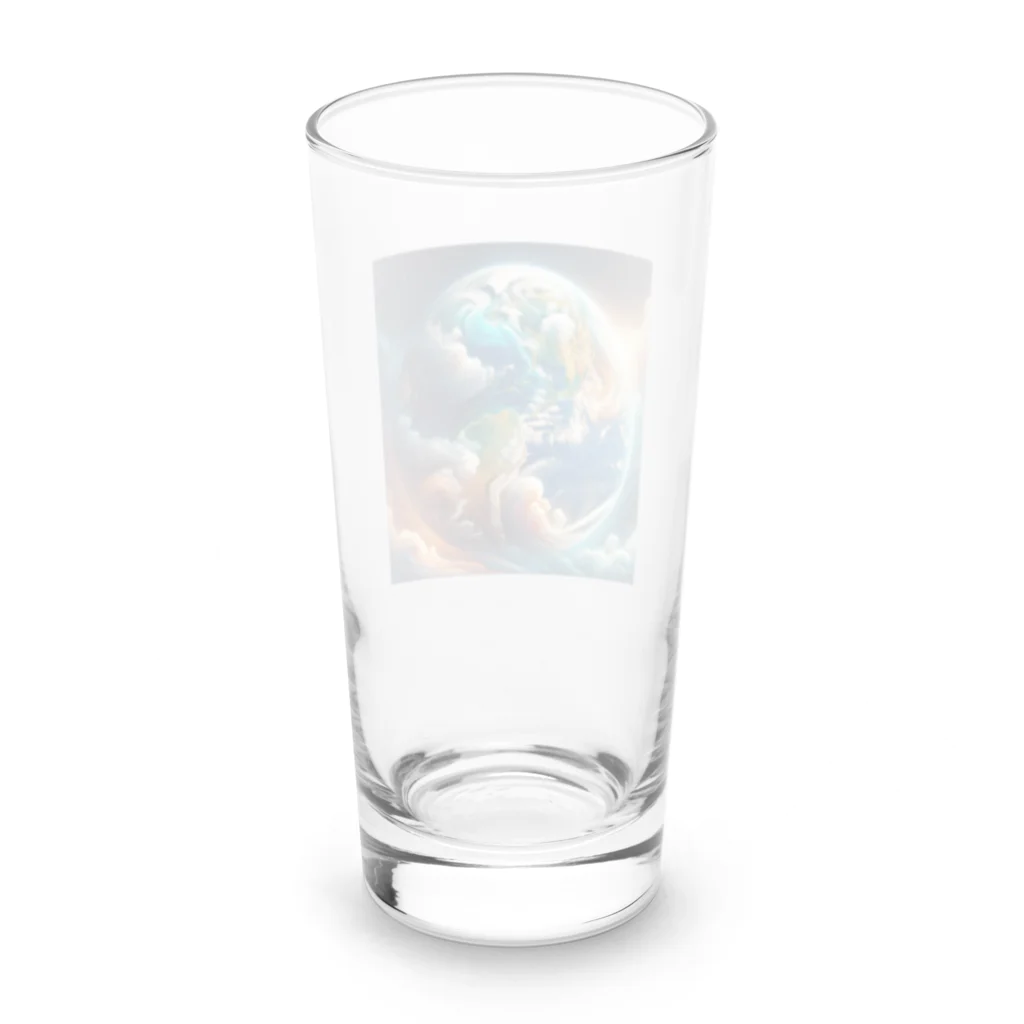 podotataのマグニフィセント地球 Long Sized Water Glass :back