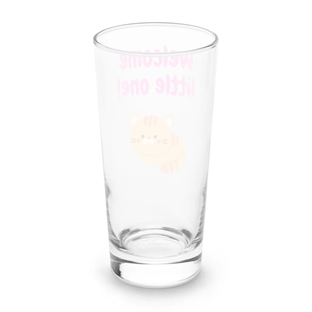 spectacular_colorsの癒されにゃんこ Long Sized Water Glass :back