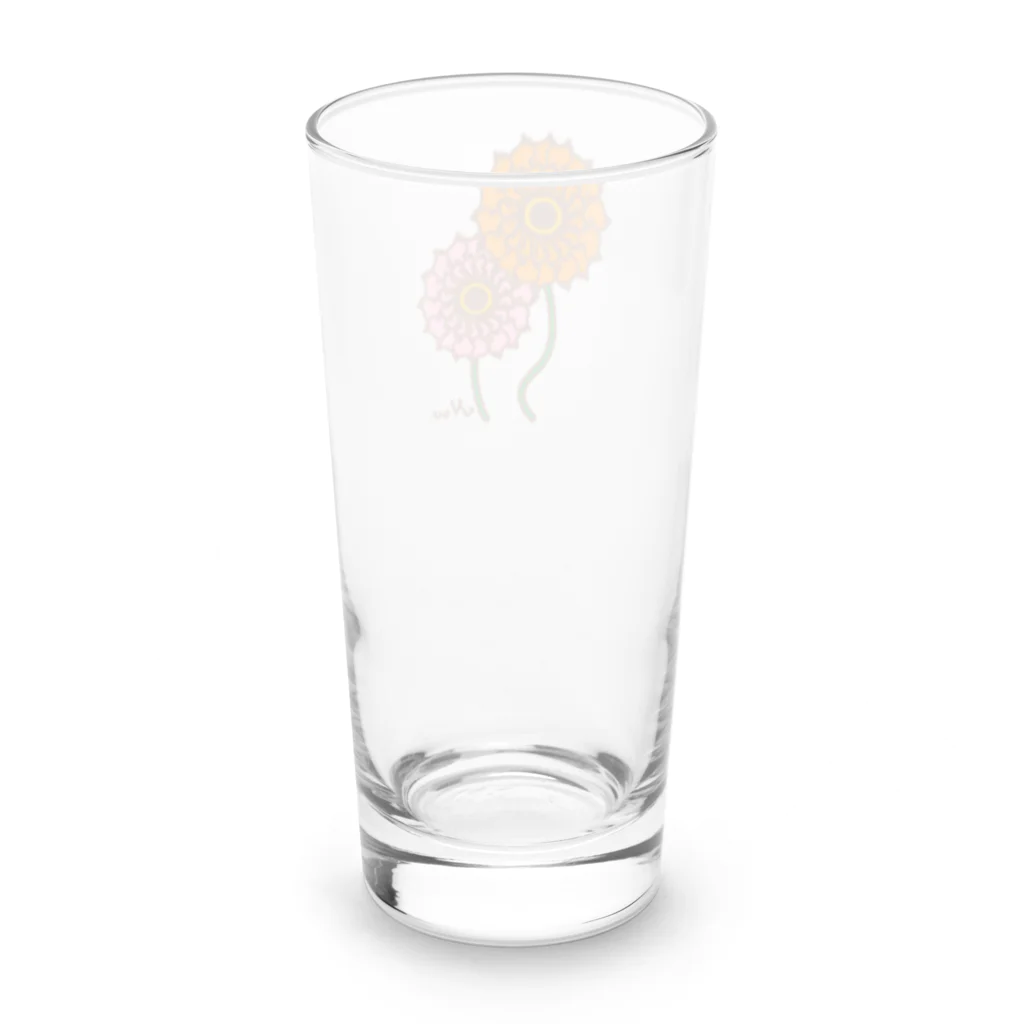 So湖いらの「誕生月花びわこ」11月ガーベラロンググラス Long Sized Water Glass :back