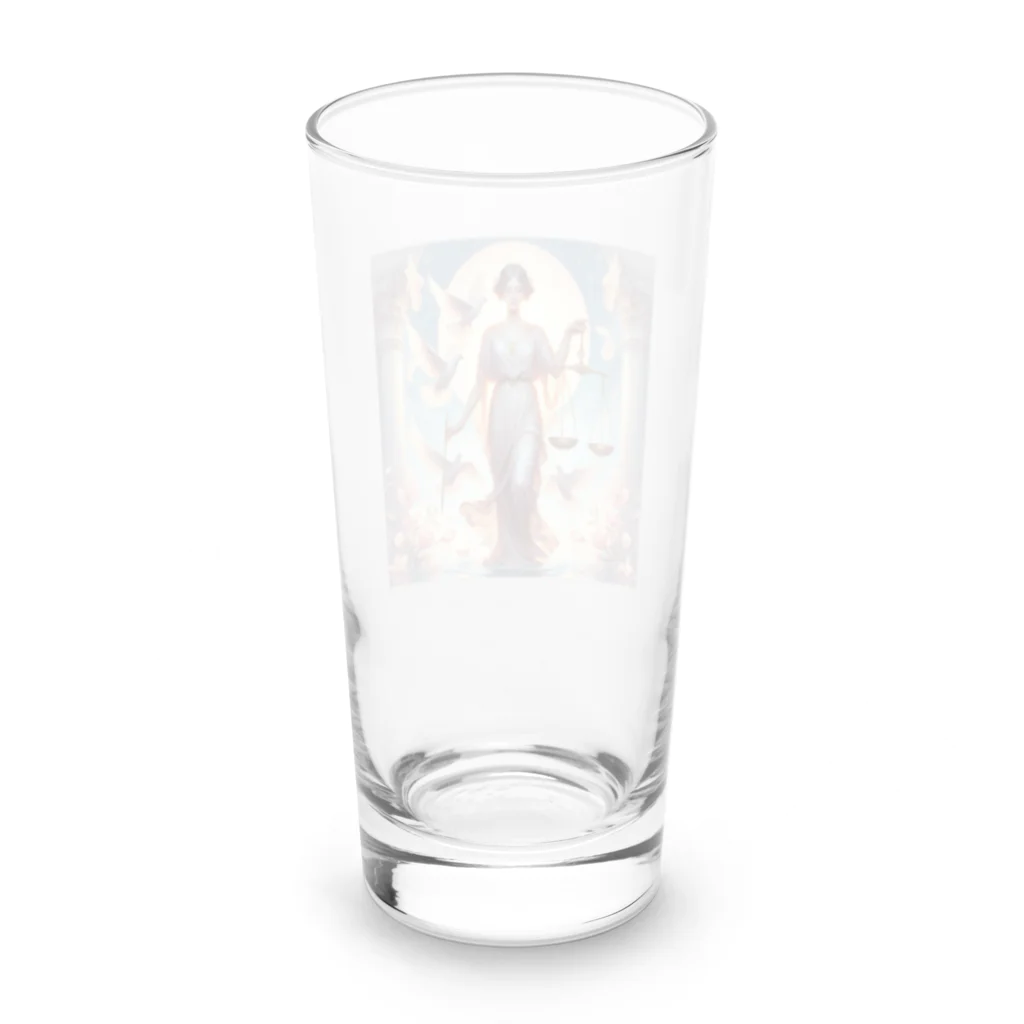 われらちきゅうかぞくのLibra 天秤座 Long Sized Water Glass :back