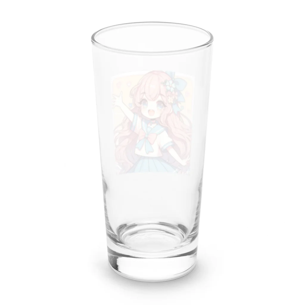 Ryo＠洋画大好きの人魚姫ちゃんのスクールライフ Long Sized Water Glass :back