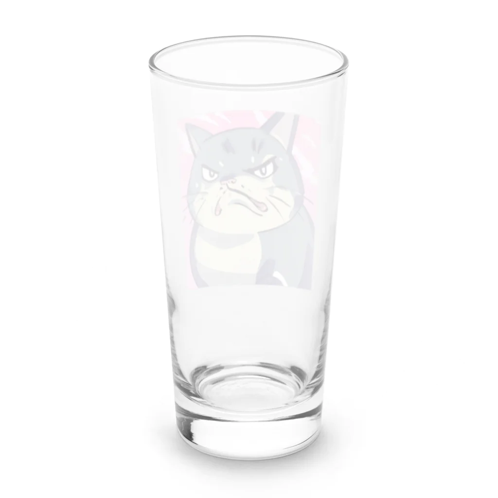 burebiの怒る猫 Long Sized Water Glass :back