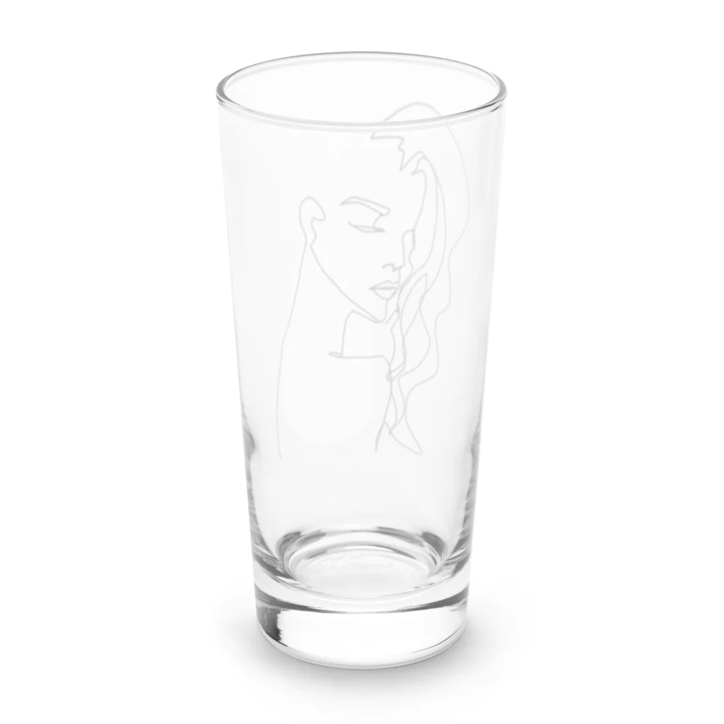 monstersのwoman2（背景透過ver） Long Sized Water Glass :back