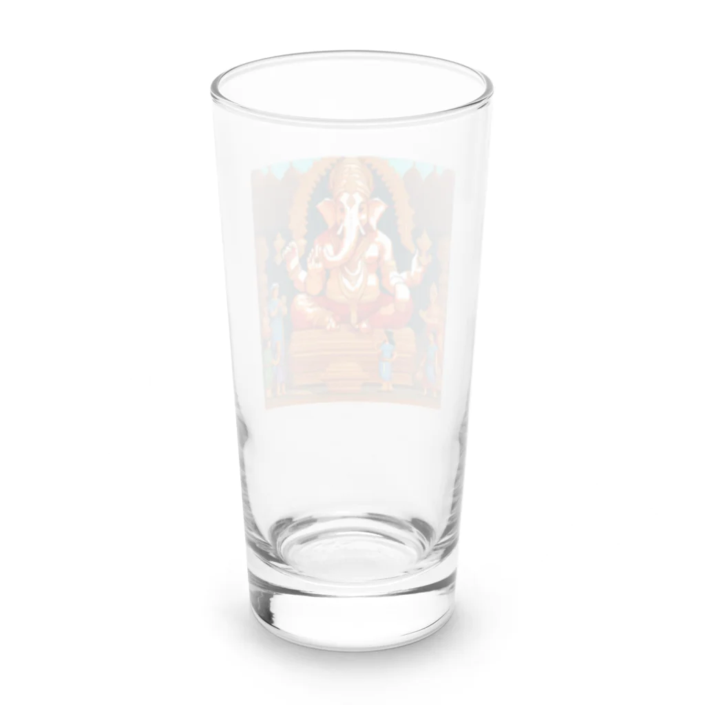 ganeshaの知識を共有するガネーシャ Long Sized Water Glass :back