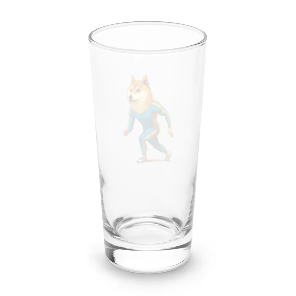 柴犬に囲まれたいの俺について来れる奴いる？な柴犬 Long Sized Water Glass :back