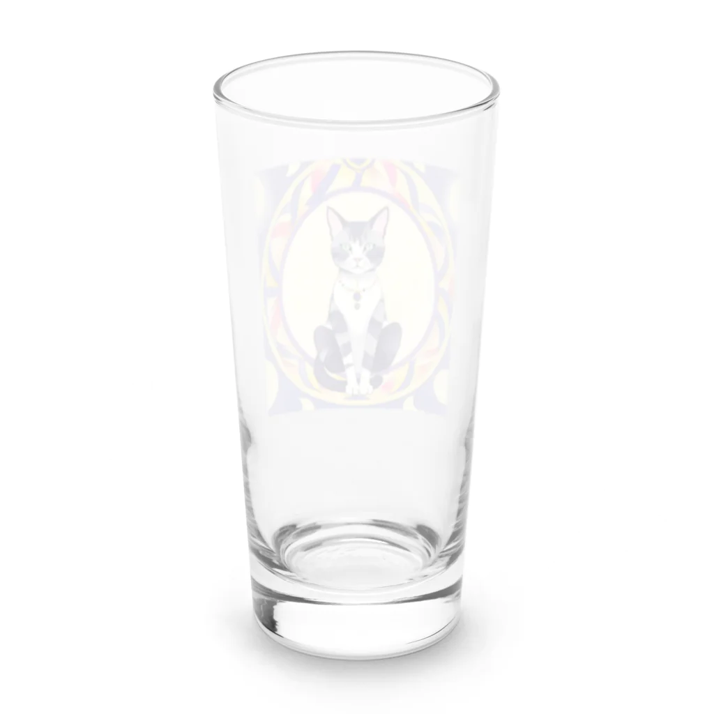 パキュラSHOPの猫と魔法陣 Long Sized Water Glass :back