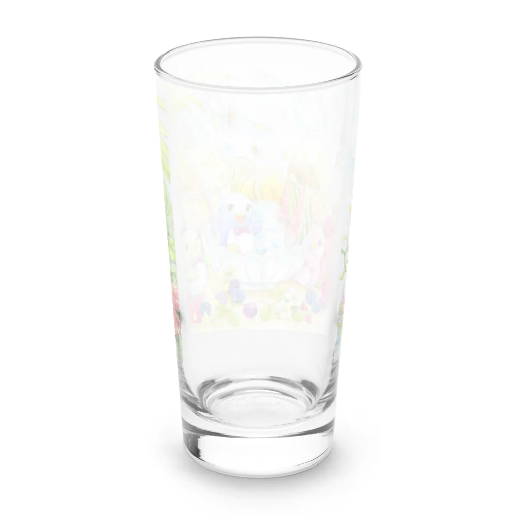 Akariya Manamiのペンギン☆キラキラかき氷 Long Sized Water Glass :back