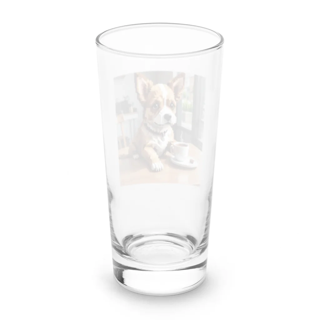 8-Bit Oasisのcoffee dog Long Sized Water Glass :back