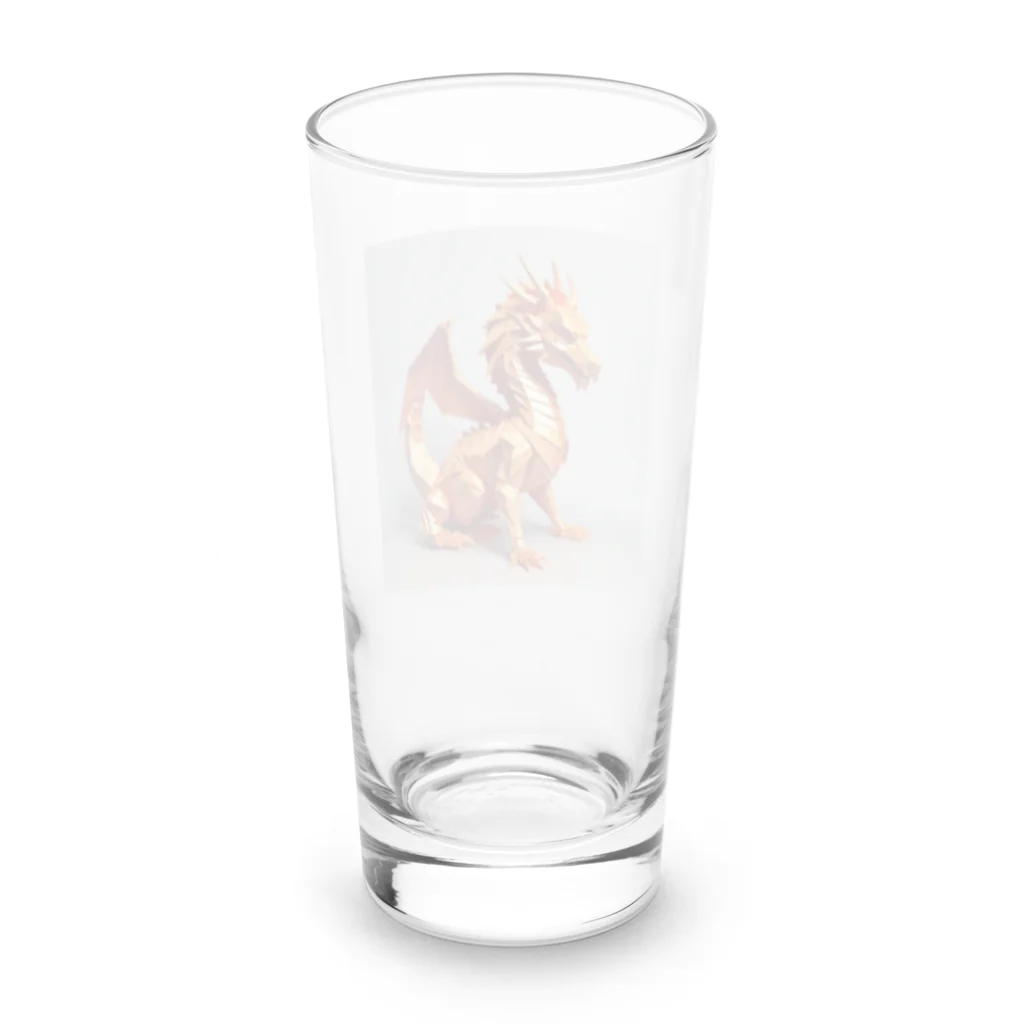 cotaro_worksの輝くドラゴン　折り紙09 Long Sized Water Glass :back