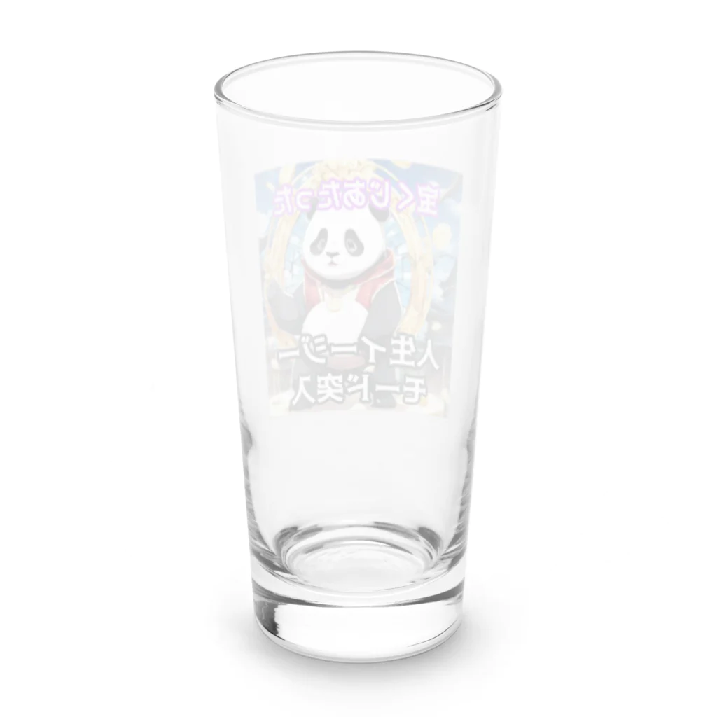 Lucky🍀の宝くじデビューパンダ🐼 Long Sized Water Glass :back