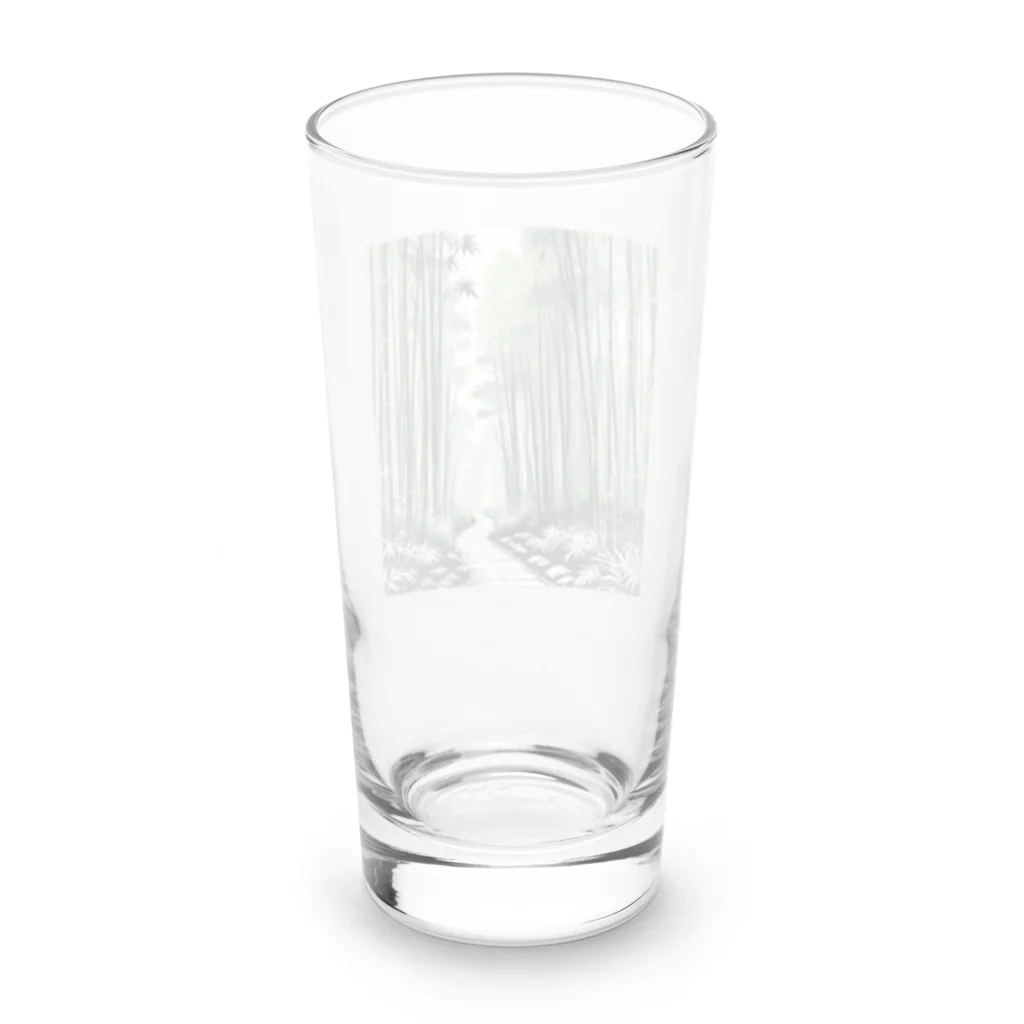 Tomohiro Shigaのお店の竹林にある道 Long Sized Water Glass :back