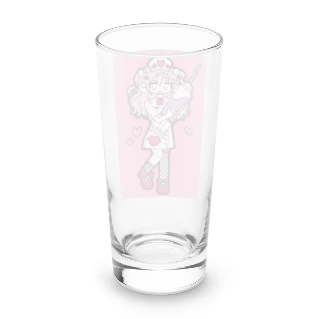 慧さんのお店🌷の看護ちゃん Long Sized Water Glass :back