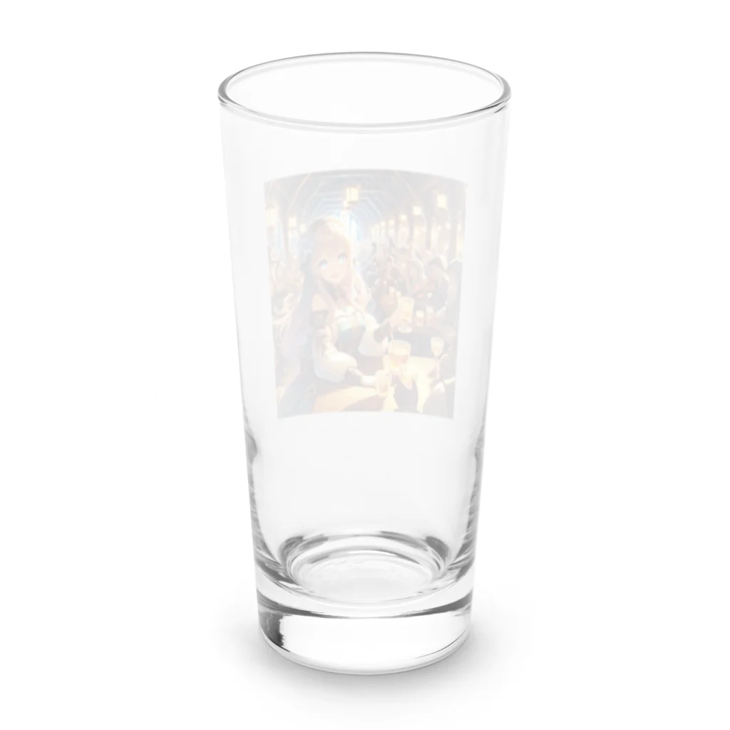 kaitaku1215の中世ファンタジー美少女の大冒険 酒場と楽器演奏 Long Sized Water Glass :back