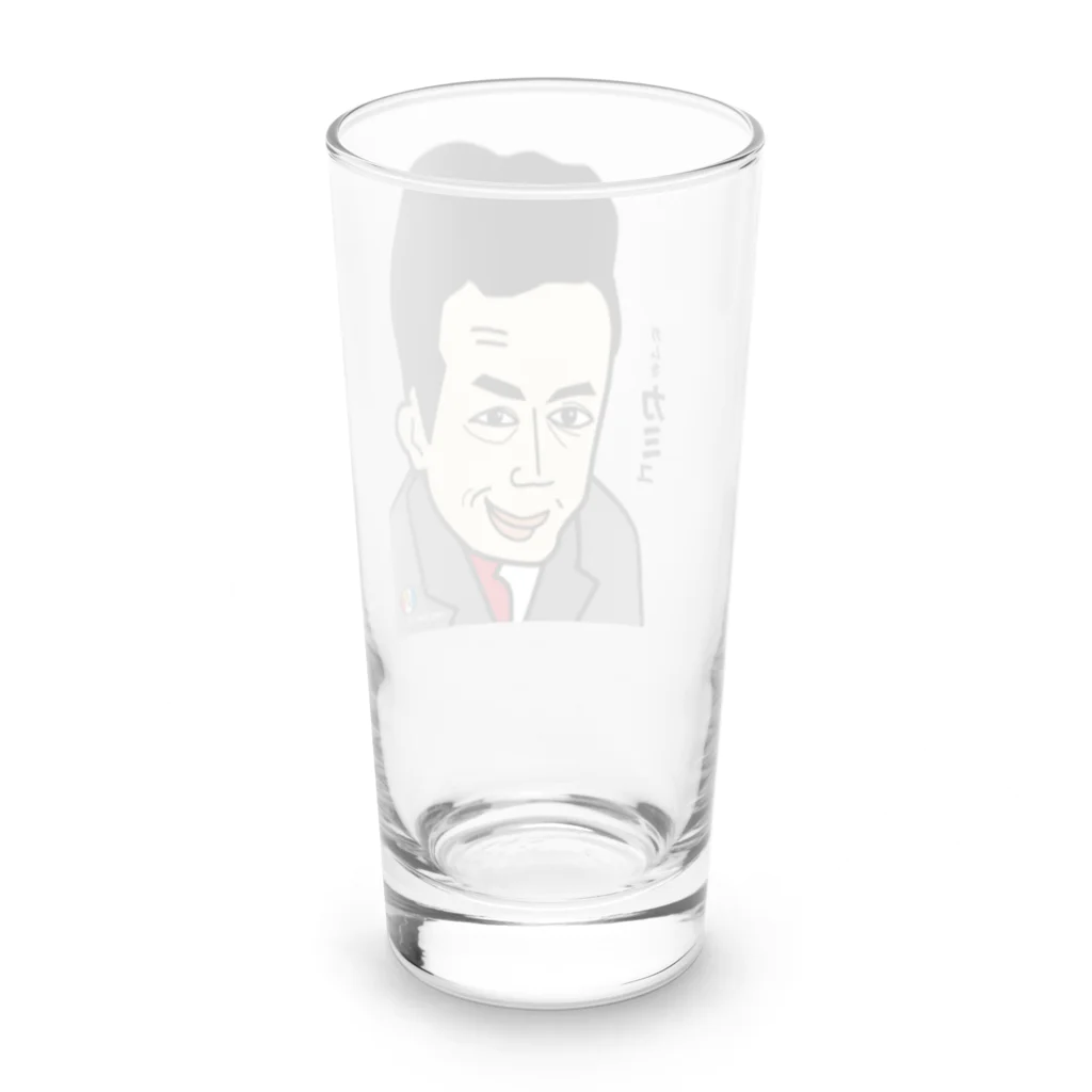 B-catのだじゃれ偉人シリーズ「カミュ」 Long Sized Water Glass :back