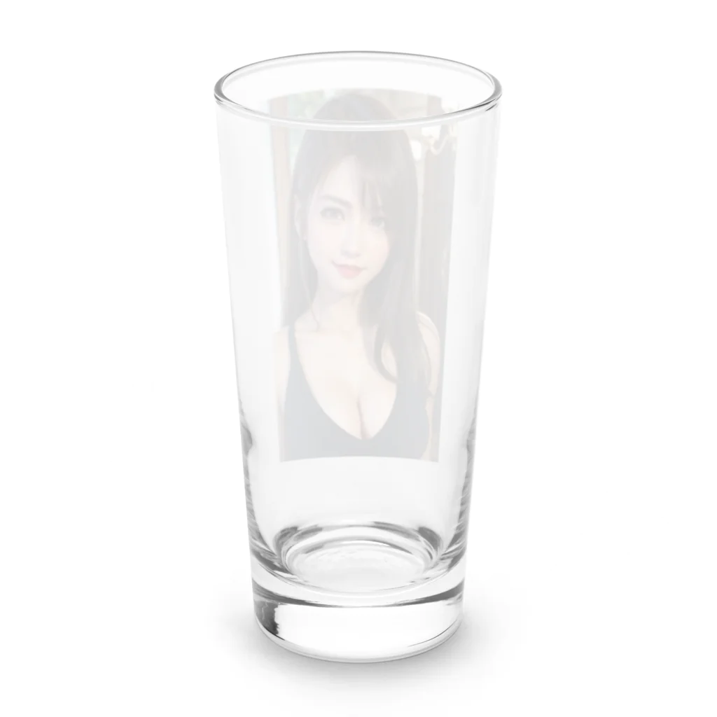 ai美女ショップの美人OLあかねちゃん Long Sized Water Glass :back