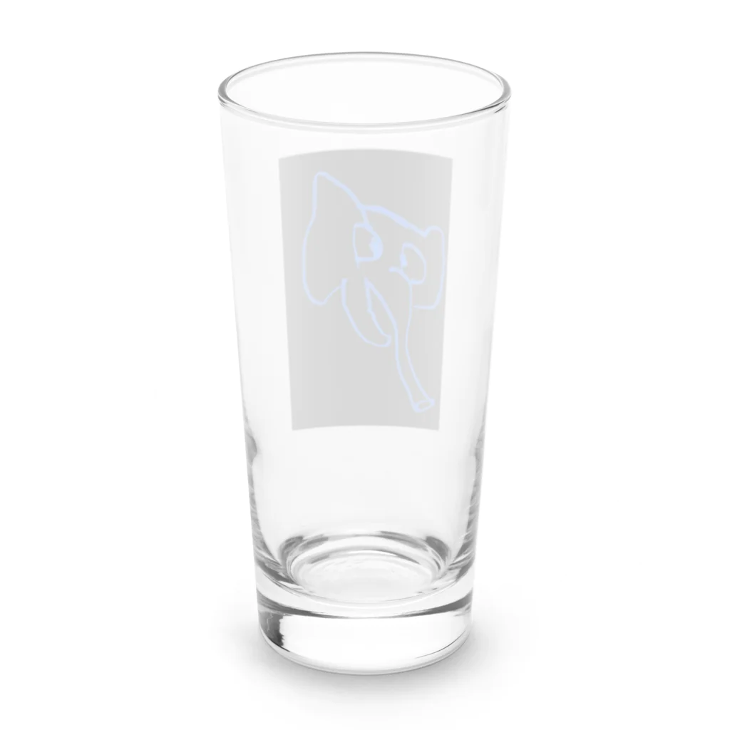 shabadabakayouのキマっちゃってるゾウ Long Sized Water Glass :back