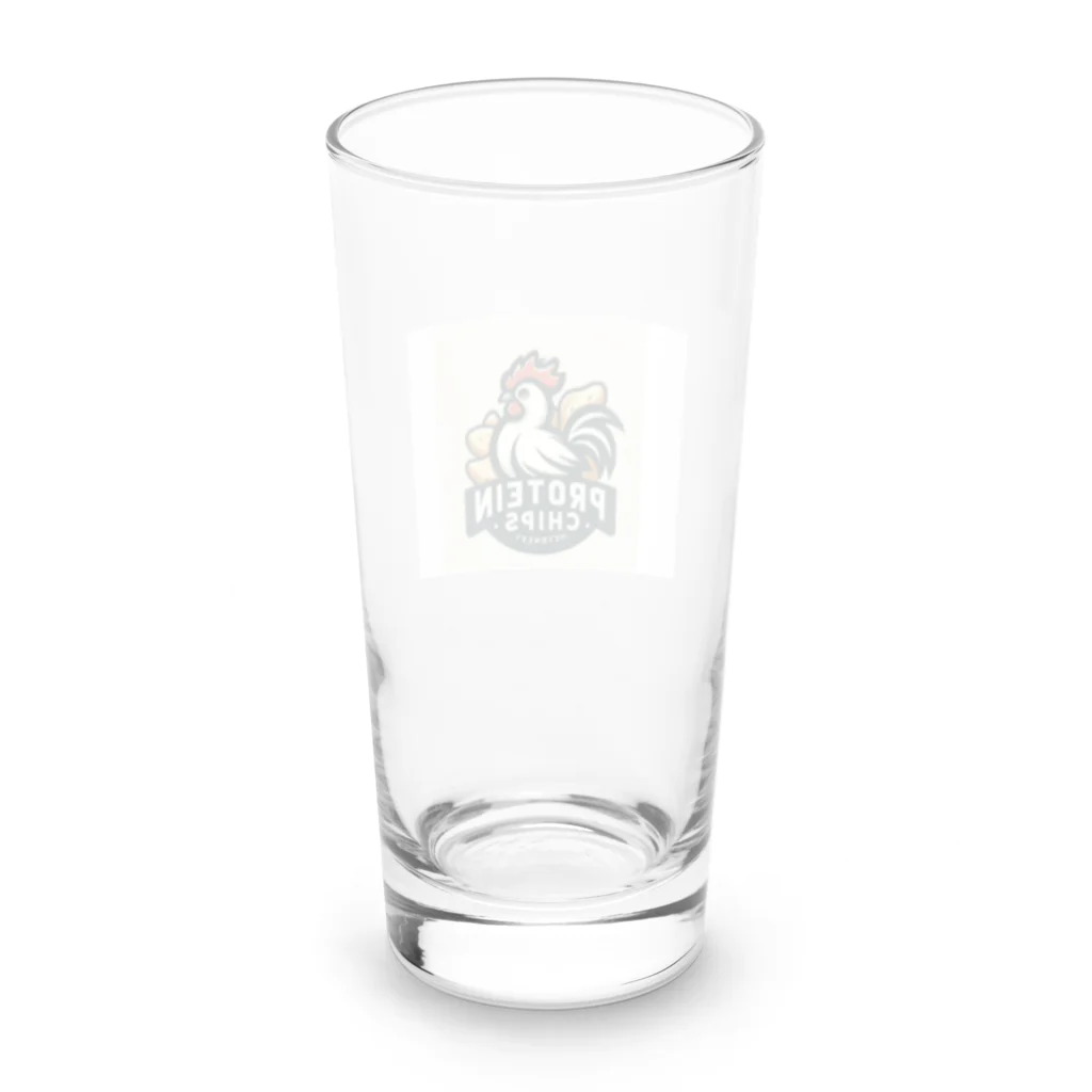 juten8の鶏肉チップスのロゴ Long Sized Water Glass :back