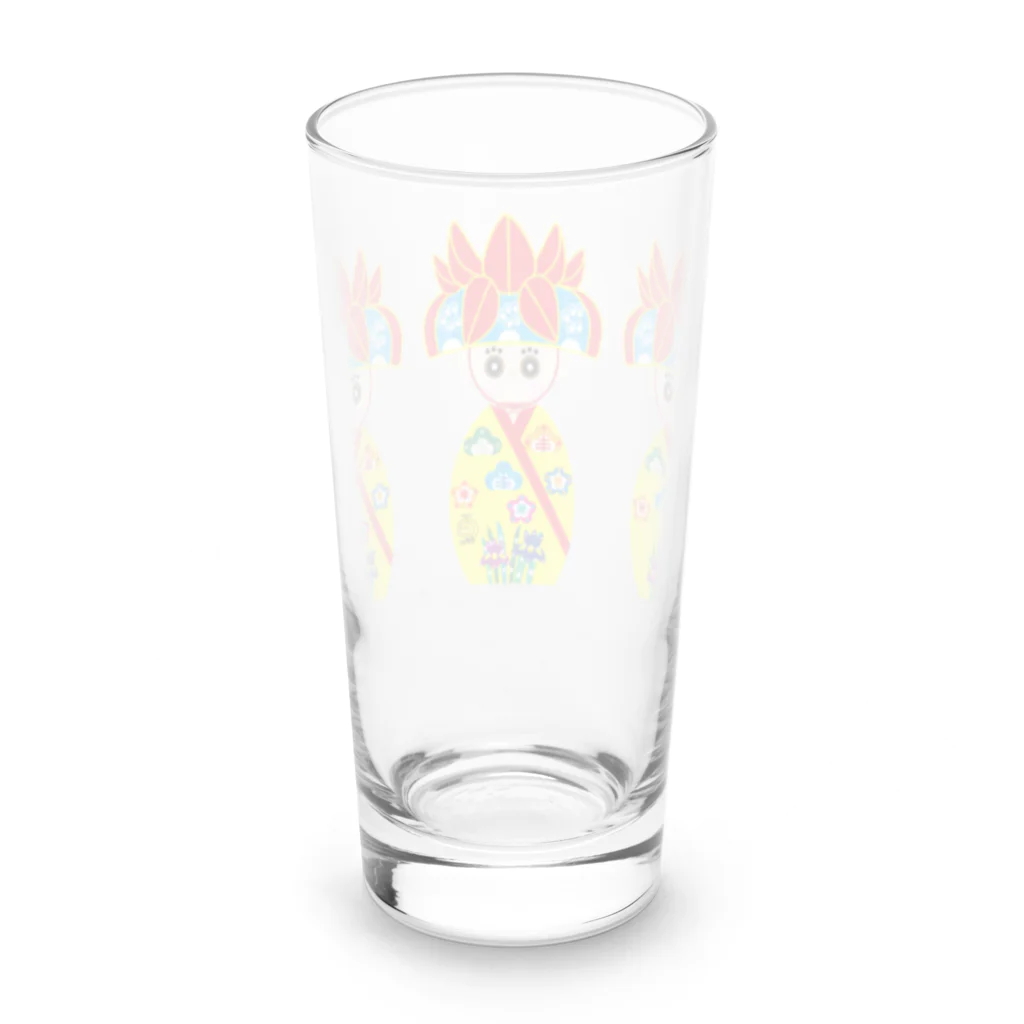 お祝かき_希望世(kimiyo)のみやらびちゃん Long Sized Water Glass :back