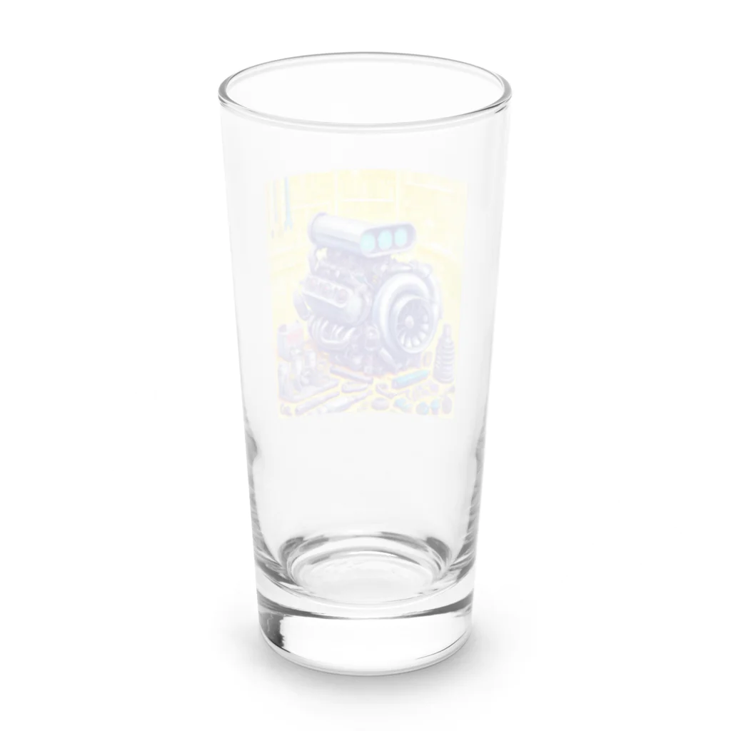 the blue seasonのメカニックの夢遊園地 Long Sized Water Glass :back