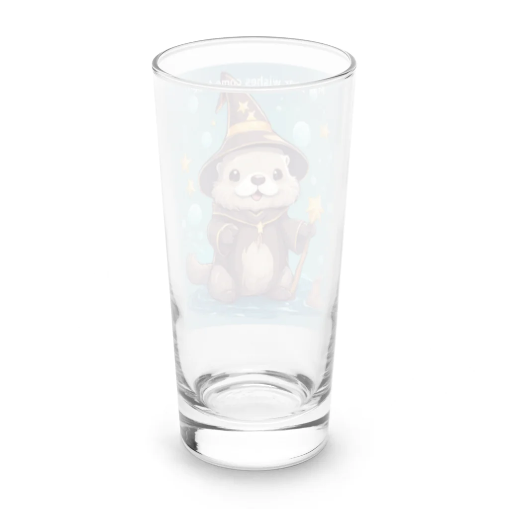 雑貨屋猫布団の願いが叶うラッコのお守りグッズ Long Sized Water Glass :back