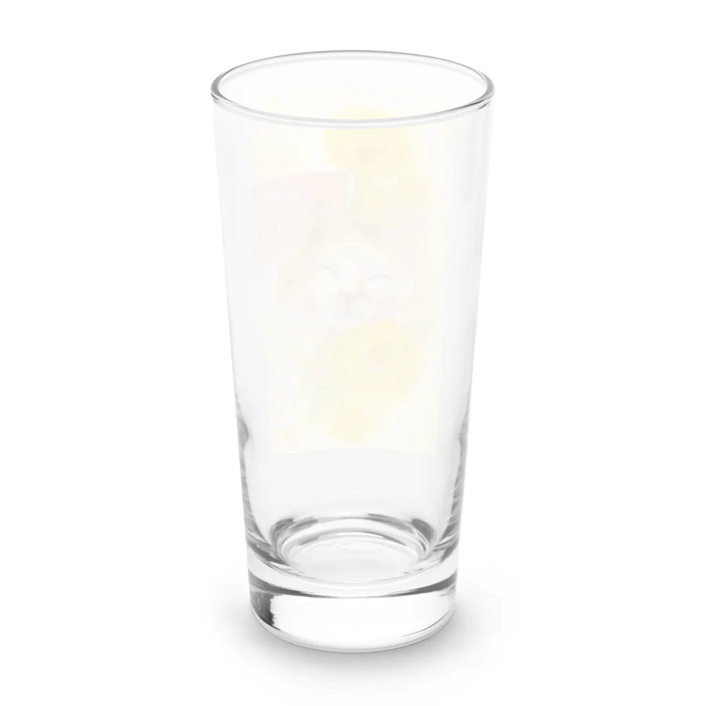 やさしい世界の夏の昼下がり Long Sized Water Glass :back