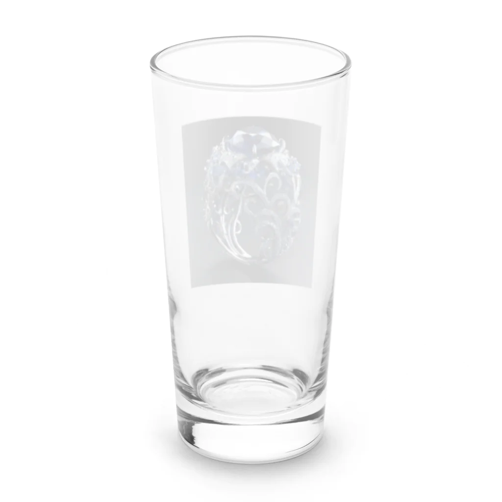 AQUAMETAVERSEの高価で魅力的なサファイアの指輪　BLUE PLUM  691 Long Sized Water Glass :back