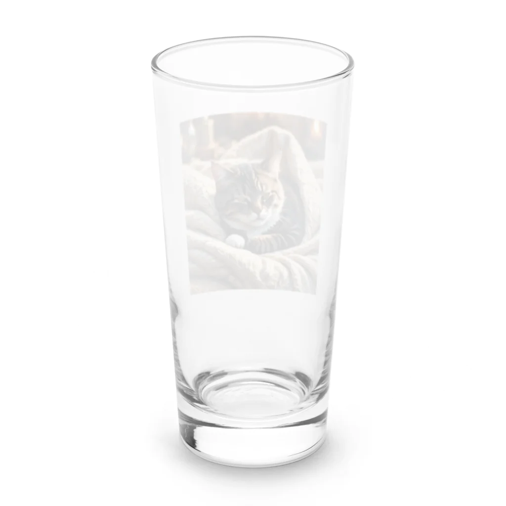 Ten117の眠たい猫 Long Sized Water Glass :back