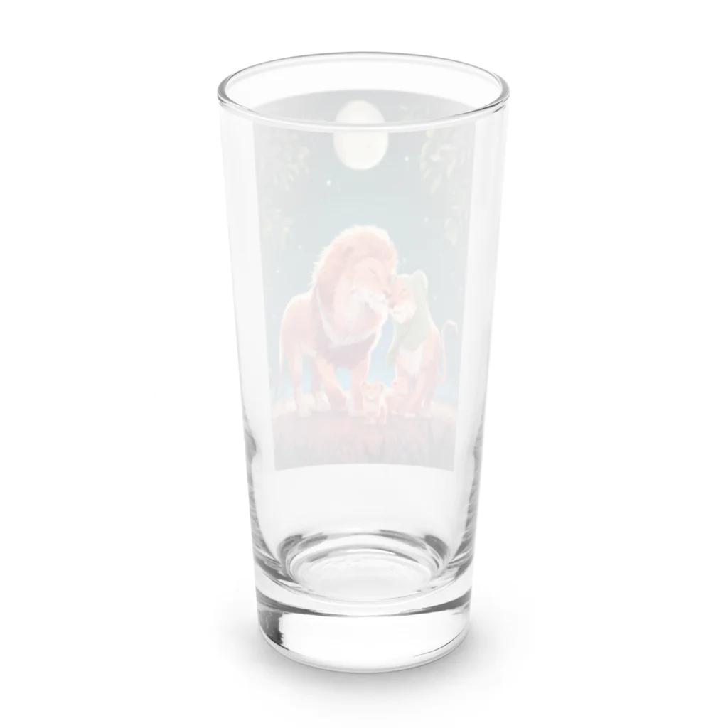 GE_Tulleの【パレスチナと共に】オリーブとライオン Long Sized Water Glass :back