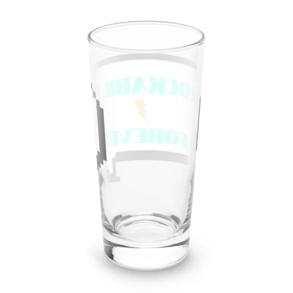 ロカビリーちゃんのROCKABILLY FOREVER(ふきだし) Long Sized Water Glass :back