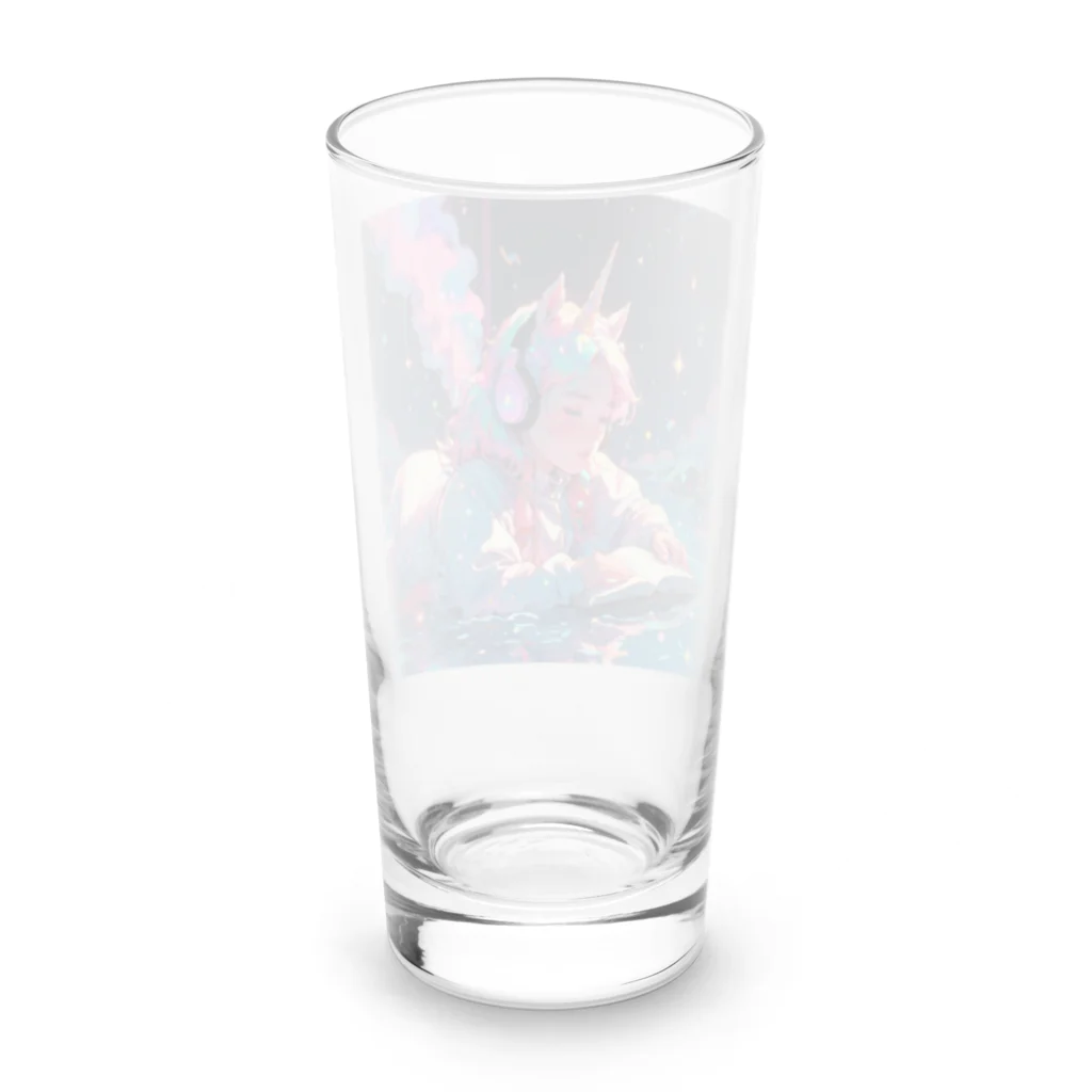 monokurobubuのユニコーンガール Long Sized Water Glass :back