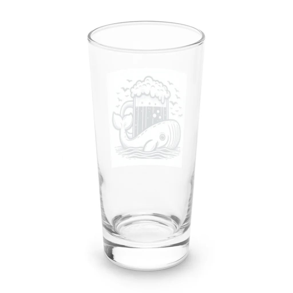 Cheeeeeeeersのくじらちゃん Long Sized Water Glass :back