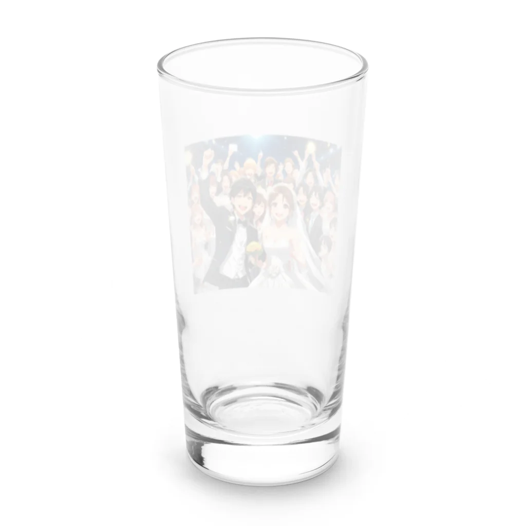 studio eizoの結婚式でハッピー♡ハッピー！ Long Sized Water Glass :back