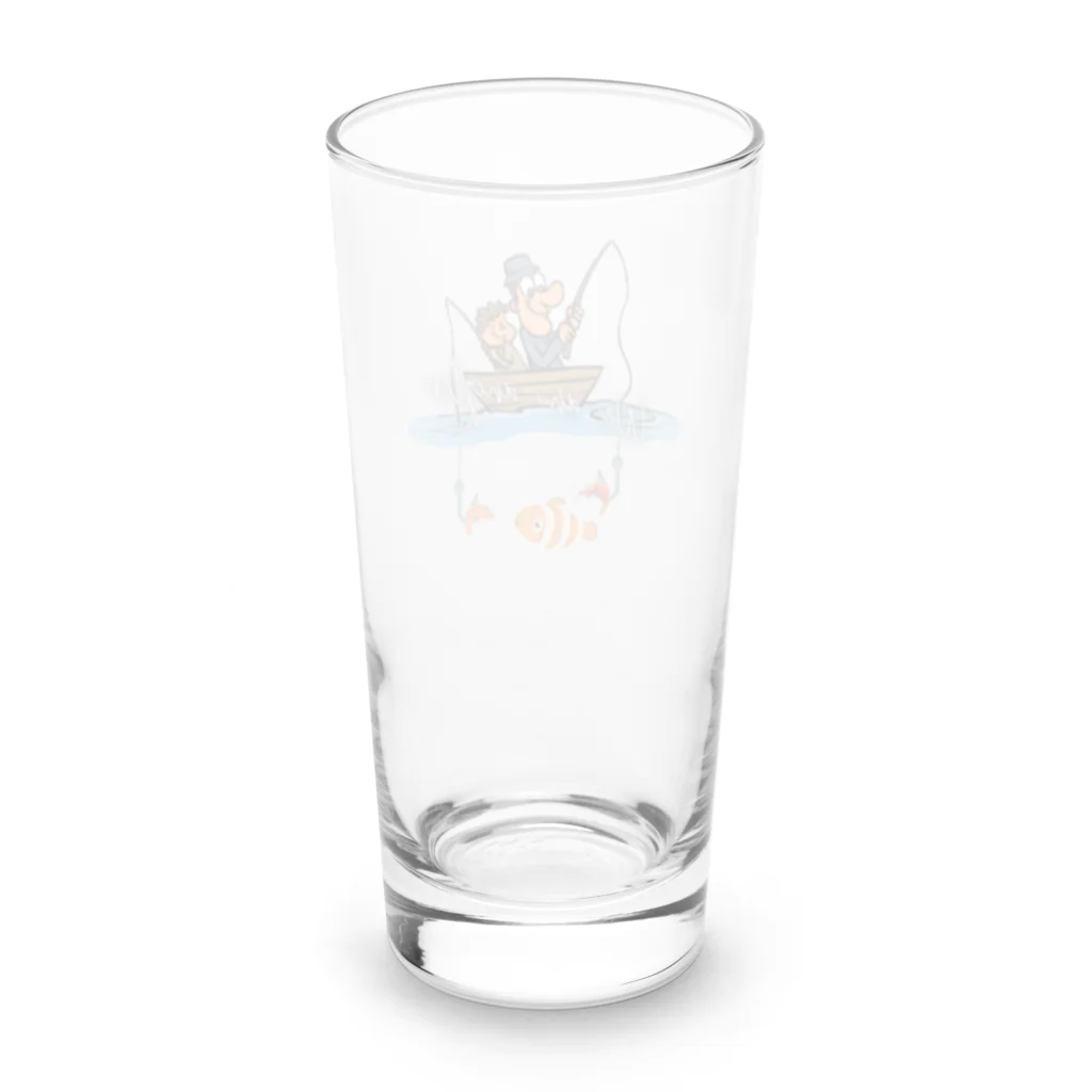 Yanjiisの釣り親子：釣れないかな～ Long Sized Water Glass :back