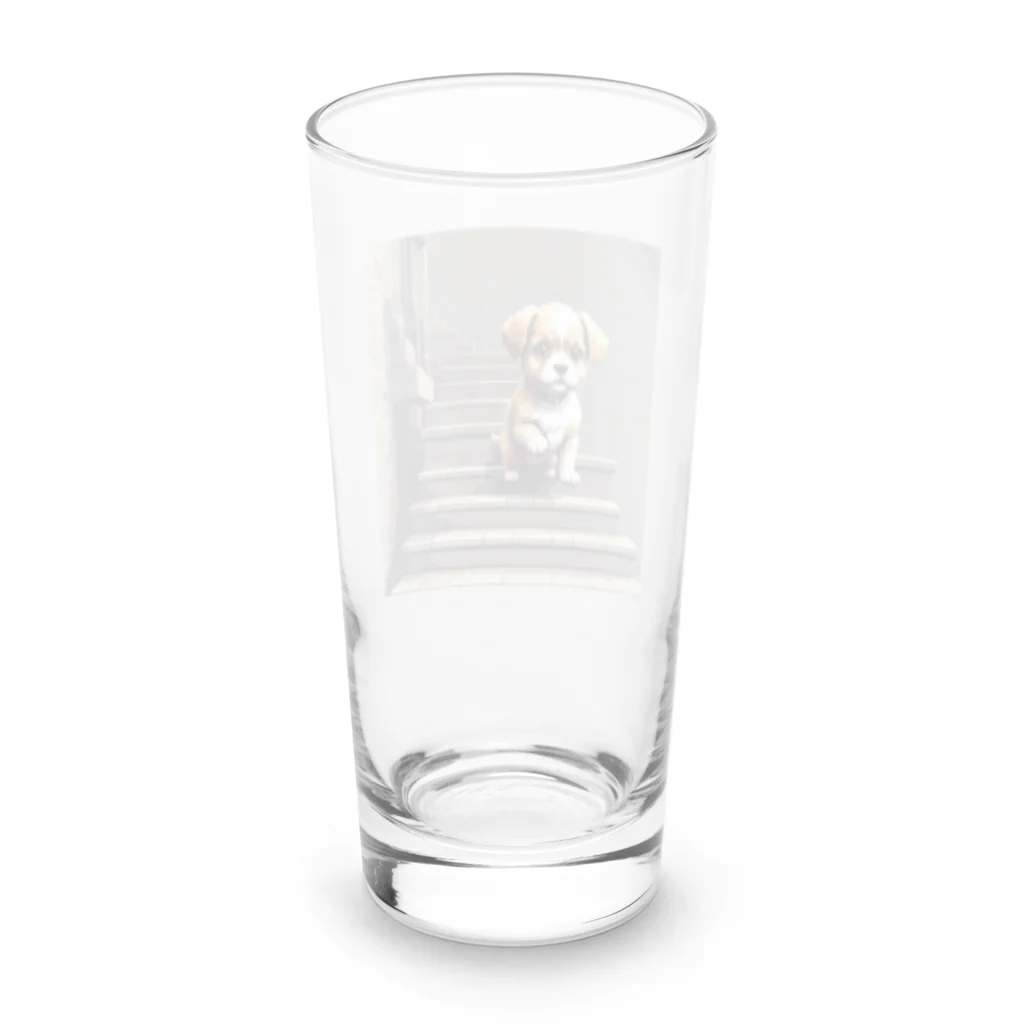 temtemの階段をおりる犬 Long Sized Water Glass :back