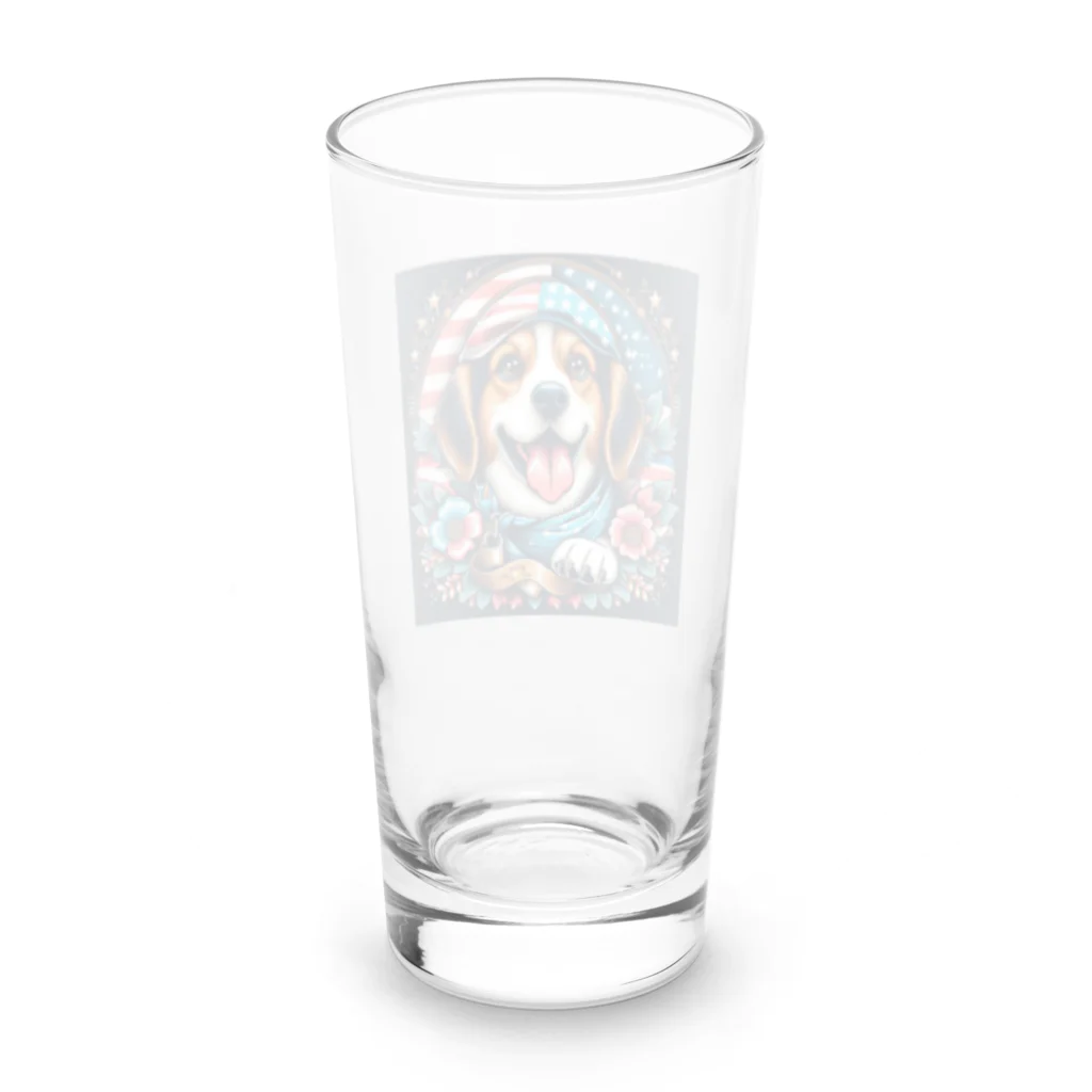 a.t.storeのアメリカンな犬 Long Sized Water Glass :back