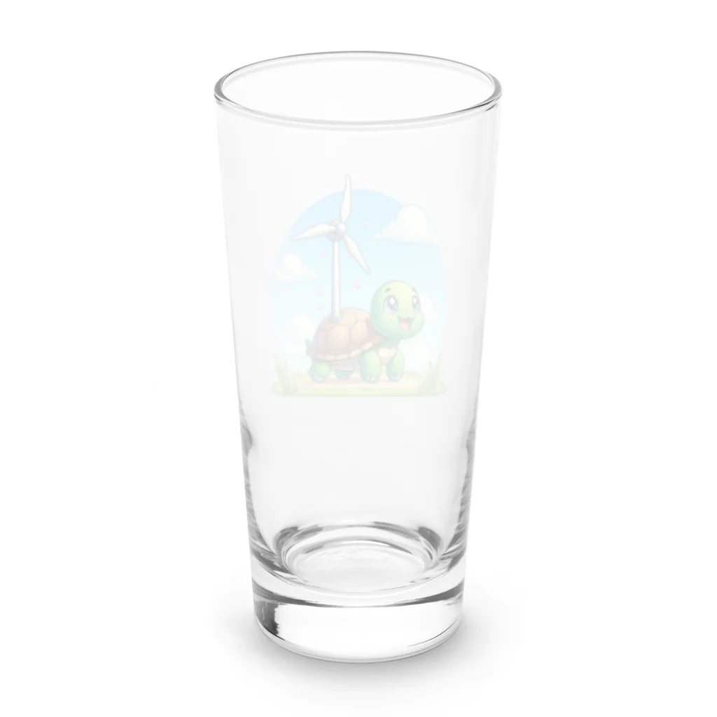 カメ好き屋のかめさん Long Sized Water Glass :back