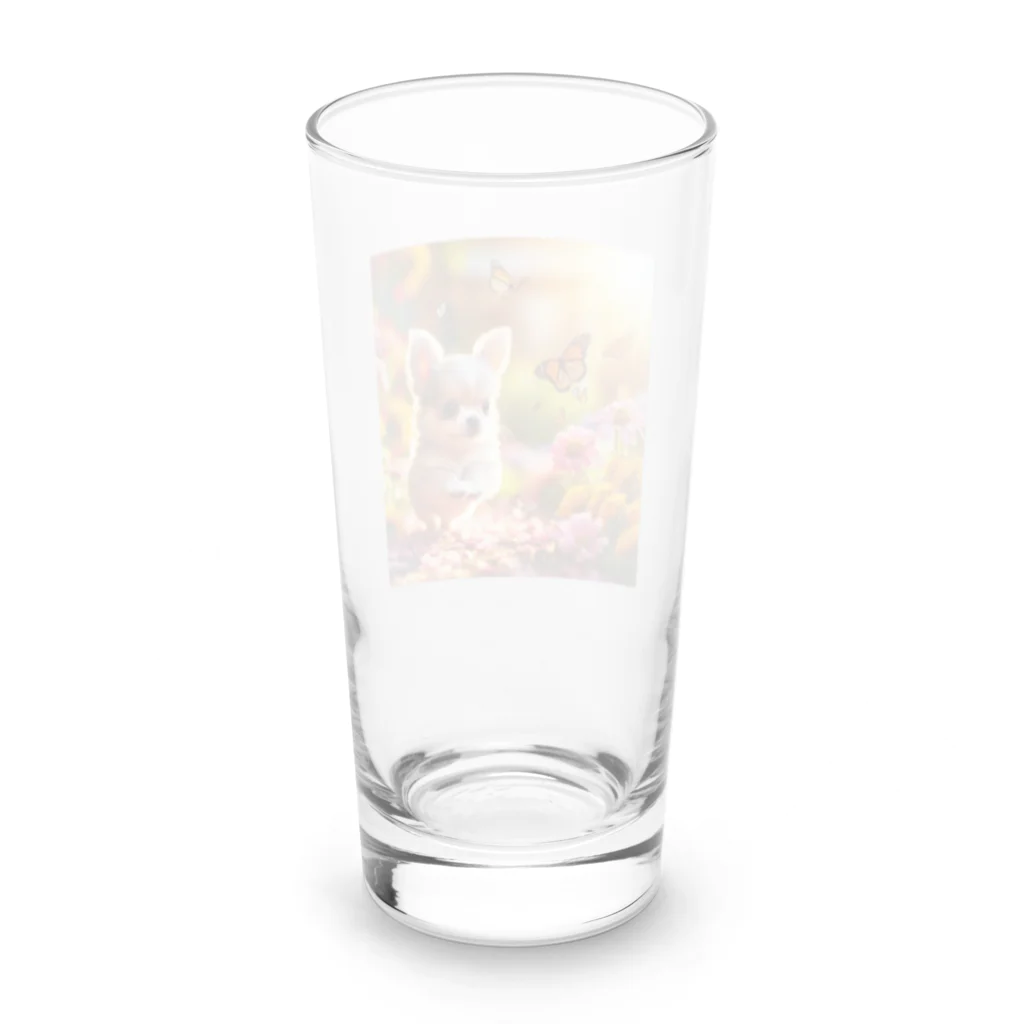 B&I の遊ぼうよチワワ Long Sized Water Glass :back