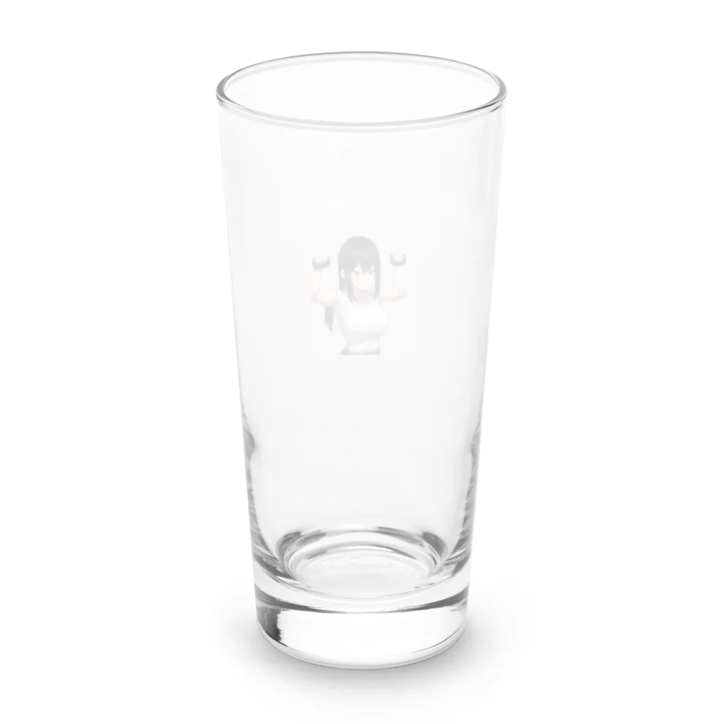 reo5の筋トレ女子 Long Sized Water Glass :back