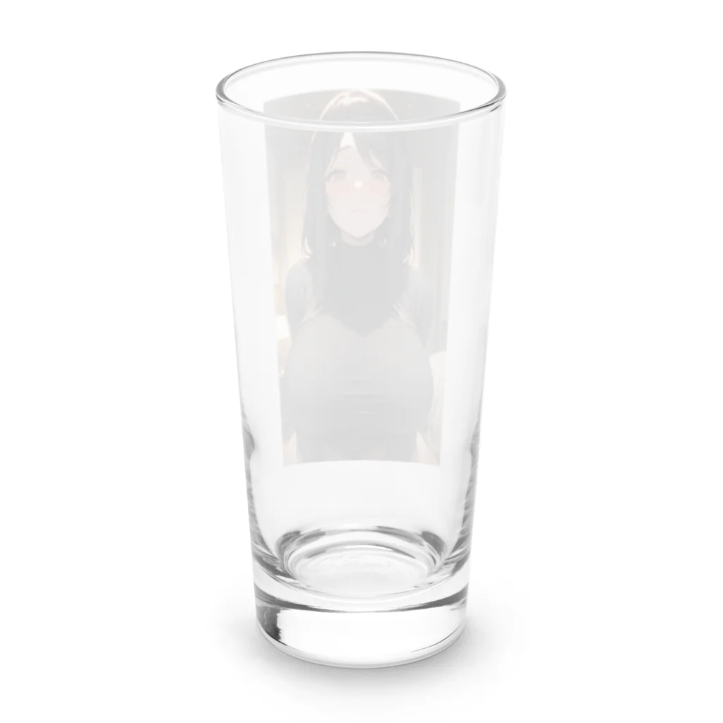 名前募集中の見ててくれる巨乳のお姉さん① Long Sized Water Glass :back