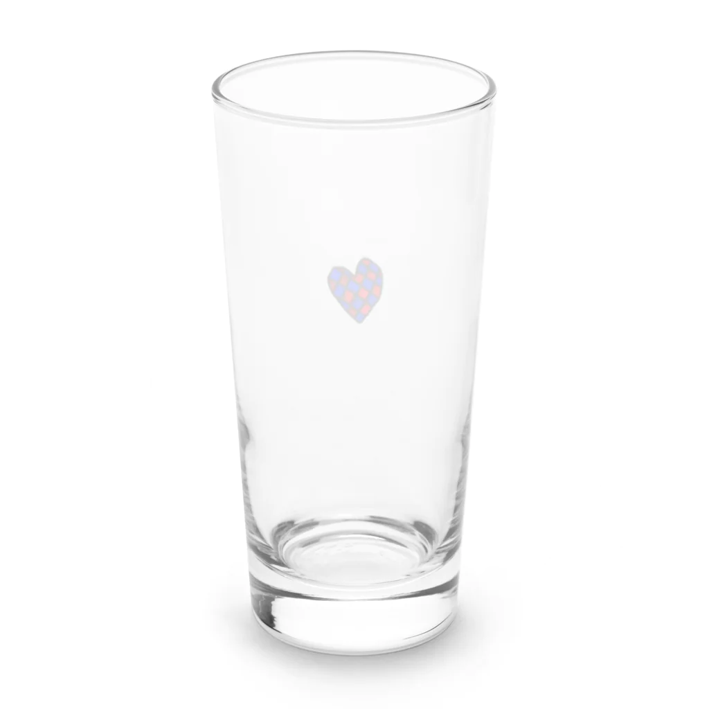 どうぞうのチェックハート Long Sized Water Glass :back